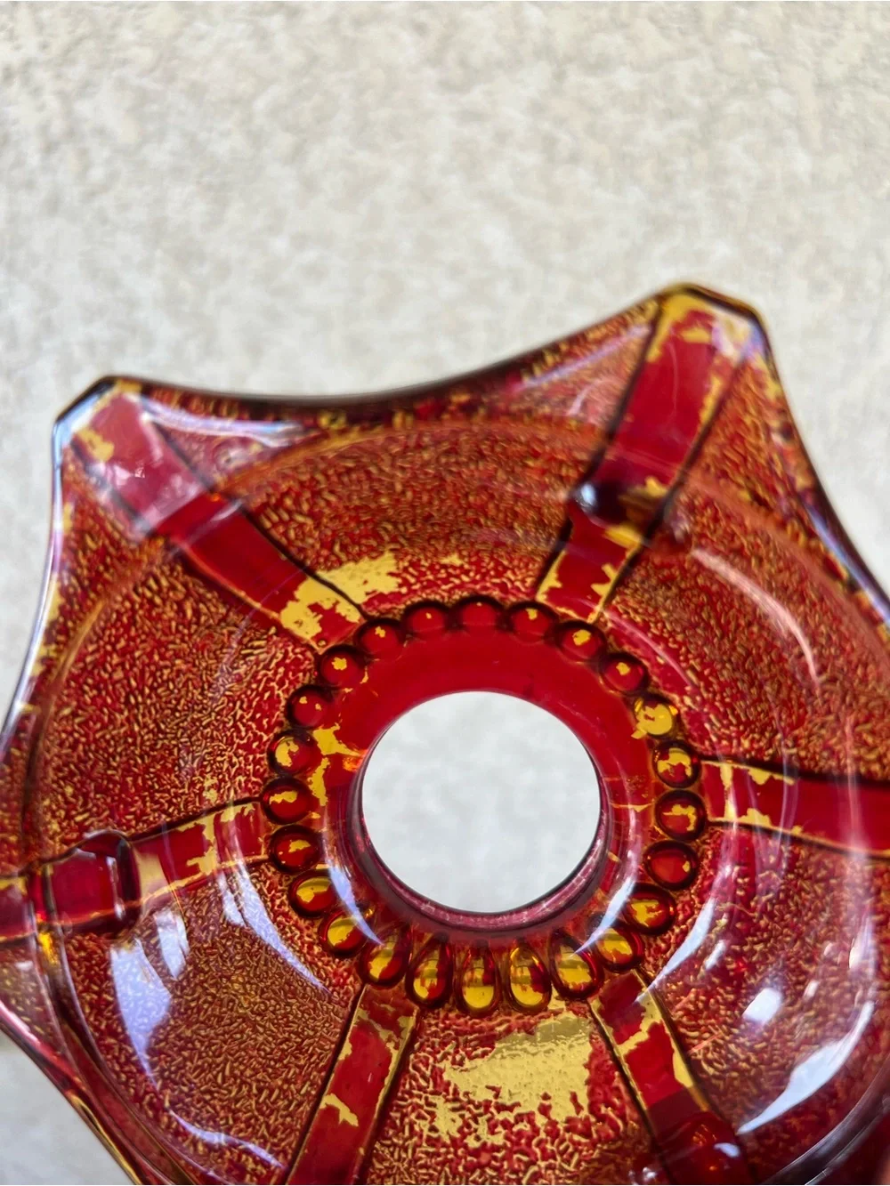 Decorative Deep Red Glass Fairy Light